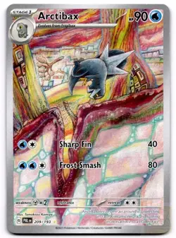 Arctibax 209/193 Illustration Rare Paldea Evolved Pokemon Lightly Played - Image 1