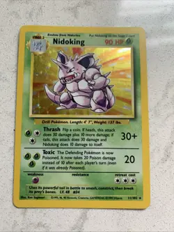 Pokemon TCG Nidoking Base Set 11/102 Holo 1999-2000 Wizards Base Set... - Image 2