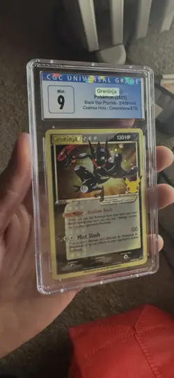 GRENINJA GOLD STAR SWSH144 CELEBRATIONS ELITE TRAINER BOX POKEMON CGC 9 MINT - Image 1