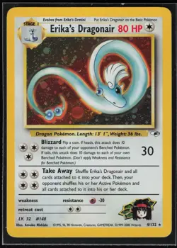 Pokemon TCG Erika's Dragonair #004/132 Gym Heroes - Image 1