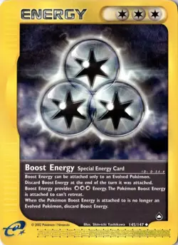 Boost Energy 145/147 - Aquapolis - Pokemon - LP - Image 1