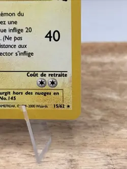 Pokemon Elector Zapdos 15/62 1st Edition Holo French Fossil WOTC NM - Image 4