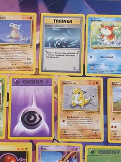 Pokemon Card Collection 13 x Cards Base Set 2 Pokemon TCG Vintage 1999 - Image 3