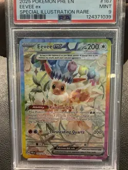 Pokemon Eevee EX 167/131 Special Illustration Rare Sir Prismatic Psa 9 Mint! - Image 2