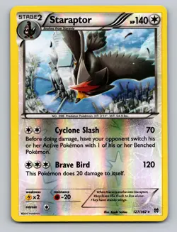 Staraptor 127/162 Rare XY BREAKthrough Pokemon Reverse Holo LP - Image 1