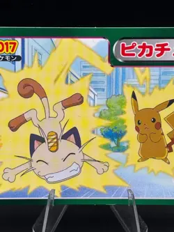Pikachu vs Meowth No.017 Rare Topsun Advanced Generation Japanese Pokemon MP - Image 3