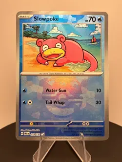 Slowpoke (Master Ball Pattern) 018/131 Sv: Prismatic Evolutions Holo Pokemon - Image 3