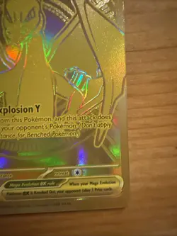 Pokemon Mega Charizard Y EX 294/217 Gold Ascended Heroes Super Clean - Image 5