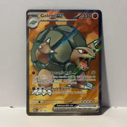 Pokemon Golem EX 189/165 SV Scarlet & Violet 151 Ultra Rare Holo 330 HP English - Image 1
