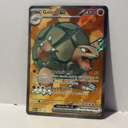 Pokemon Golem EX 189/165 SV Scarlet & Violet 151 Ultra Rare Holo 330 HP English - Image 2