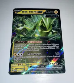 Pokemon Iron Thorns ex Double Rare EX Holo Basic 230 HP 032/131 Prismatic Evolu… - Image 1