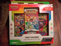 Pokemon TCG First Partner Illustration Collection Series 1 New Sealed - Image 1