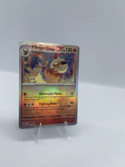 Pokemon TCG Flareon Poke Ball Pattern 013/131 Prismatic Evolutions Holo 130 HP - Image 2