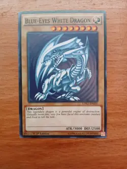 1996 Yugioh Legendary Decks II 1st Edition Blue-Eyes White Dragon LDK2-ENK01 - Image 1