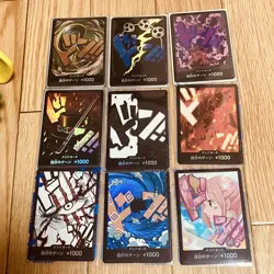 One Piece TCG Parallel Don Card 9-Card Set Japanese Collection - Image 1