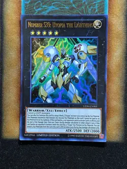 Yugioh Number S39: Utopia The Lightning YZ08-EN001 Ultra Rare LP - Image 1