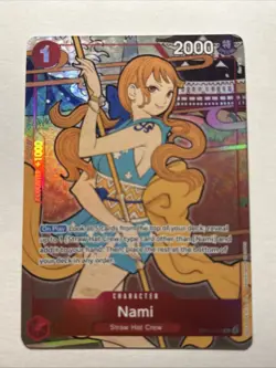 Nami OP01-016 English 1st Anniversary Promo Foil One Piece Card NM - Image 1