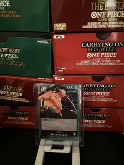 OP12-020 Roronoa Zoro - Leader - English - One Piece TCG - Legacy of the Master 5063452381542 - Image 1