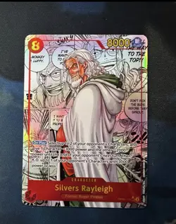 Namco Silvers Rayleigh Two Legends OP08-118 Foil Secret Rare 8000 Power - Image 1