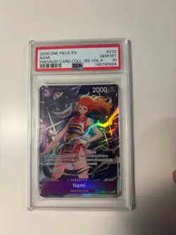 2025 ONE PIECE #070 PCC PREMIUM BEST SELECTION VOL 4 GENGAR NAMI PSA 10 GEM MINT - Image 2