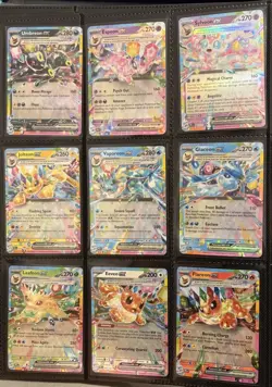 Pokemon Prismatic Evolutions - 9 Card Complete Eeveelution EX Set NM - Image 1