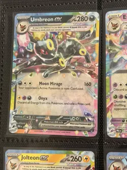Pokemon Prismatic Evolutions - 9 Card Complete Eeveelution EX Set NM - Image 2