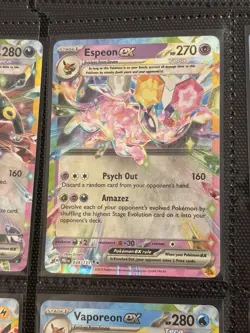 Pokemon Prismatic Evolutions - 9 Card Complete Eeveelution EX Set NM - Image 3