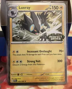 Luxray Perfect Order Stamped Promo Card - Image 1