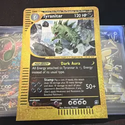 2002 TYRANITAR eReader Expedition Glitter Holo Jumbo BOX TOPPER Promo Card 3/12 - Image 1