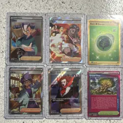Pokemon Holo Foil Lot of 12 Cards Trainer Supporter Item Energy Full Art English - Image 1