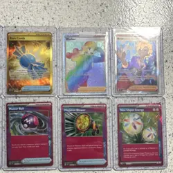 Pokemon Holo Foil Lot of 12 Cards Trainer Supporter Item Energy Full Art English - Image 2