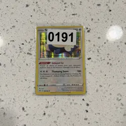 Snorlax (Holo) Lost Origin 143/196 Pokemon Card NM - Image 3