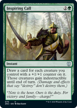 Inspiring Call Zendikar Rising Commander NM Green Uncommon MAGIC CARD ABUGames - Image 1