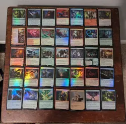Magic the Gathering Mixed FOIL Card Lot (45 Cards) Near Mint VOW/MID/MOTM/ELD - Image 1