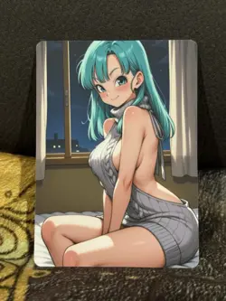 CUSTOM BULMA DRAGON BALL Z CARD UNCENSORED - Image 1