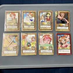 One Piece Carddass Hyper Battle Nami Parallel 19-Card Set Vintage Japanese - Image 1