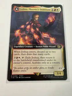 Joshua, Phoenix's Dominant (Extended Art) ✅ Final Fantasy ✅ Magic (mtg) - Image 1