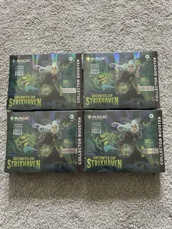 Magic The Gathering Secrets of Strixhaven Collector Booster Omega **LOT OF 4** - Image 1