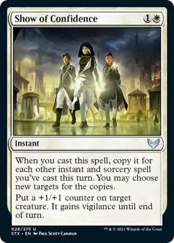 Show of Confidence FOIL Strixhaven: School of Mages NM Uncommon CARD ABUGames - Image 1