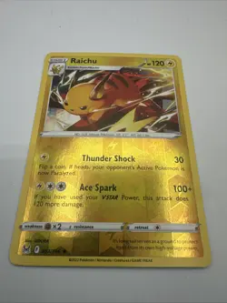 RAICHU 053/196 RARE LOST ORIGIN POKEMON REVERSE HOLO NM - Image 2