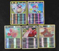 Vintage Reverse Holographic Pokemon Card lot! - 5 Card lot - Pink & Balloon - Image 1