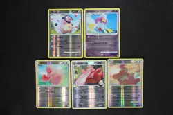 Vintage Reverse Holographic Pokemon Card lot! - 5 Card lot - Pink & Balloon - Image 2