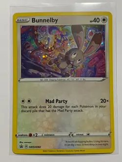 Bunnelby SWSH082 Holo Black Star Shining Fates Promo Pokemon Pack - Image 1