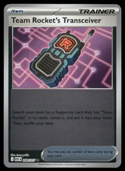 TEAM ROCKET'S TRANSCEIVER 209/217 ME: ASCENDED HEROES REVERSE HOLO POKEMON NM - Image 2