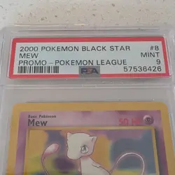 Pokemon Mew Wotc Promo PSA 9 Promo 08/53 2000 Pokemon League English - Image 4