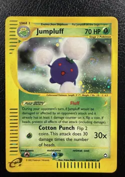 Pokemon Jumpluff Holo Rare Aquapolis H13/H32 2002 With Swirl🌀 LP - Image 1