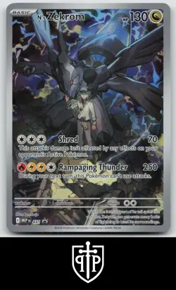 Pokemon - N's Zekrom 031 Mega Evolution - Holo Black Star Promo - NM - Image 1
