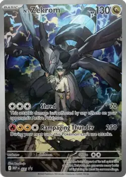 Pokemon - N's Zekrom 031 Mega Evolution - Holo Black Star Promo - NM - Image 4