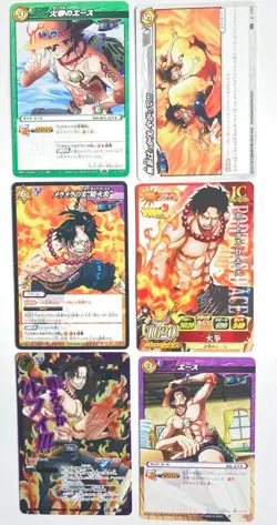 One Piece TCG Ace 12-Card Set Fire Fist Japanese Collection Trading Cards - Image 2