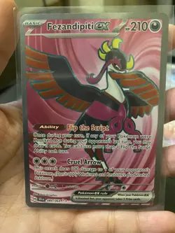 Pokemon TCG Fezandipiti ex Full Art 084/064 Shrouded Fable NM - Image 1